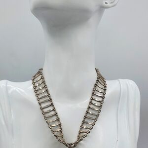 Stunning Railroad‎ Chain Choker Necklace With Extender N3604